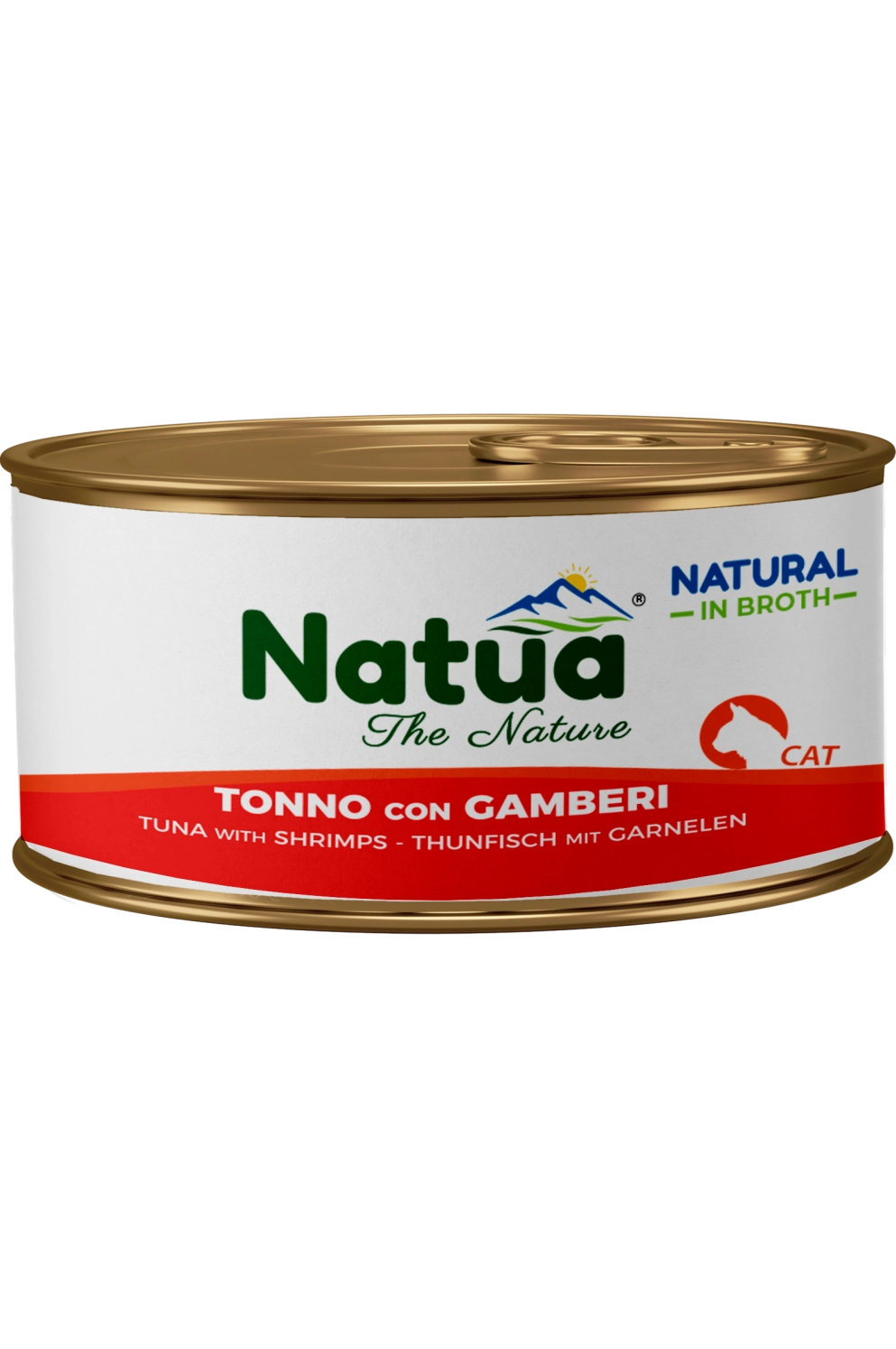 Natua Broth Cat Tuna With Shrimps 24x85gr Tins