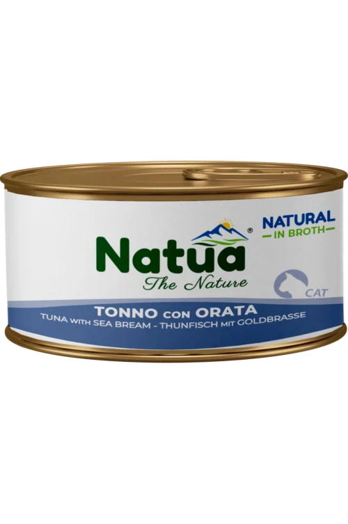 Natua Broth Cat Tuna With Seabream 24x85gr Tins