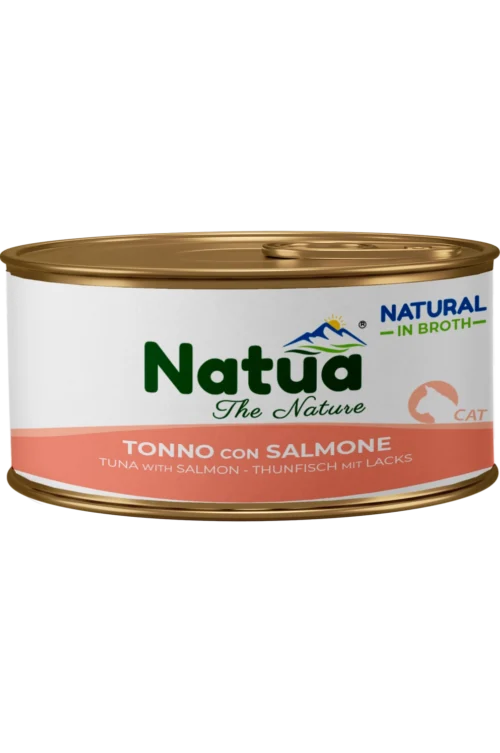 Natua Broth Cat Tuna With Salmon 24x85gr Tins