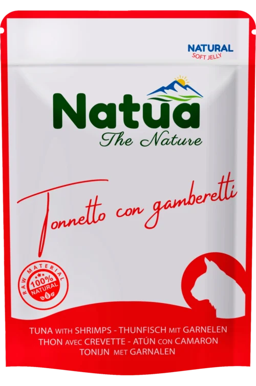 Natua Pouch Cat Tuna With Shrimps 24x70gr Pouches