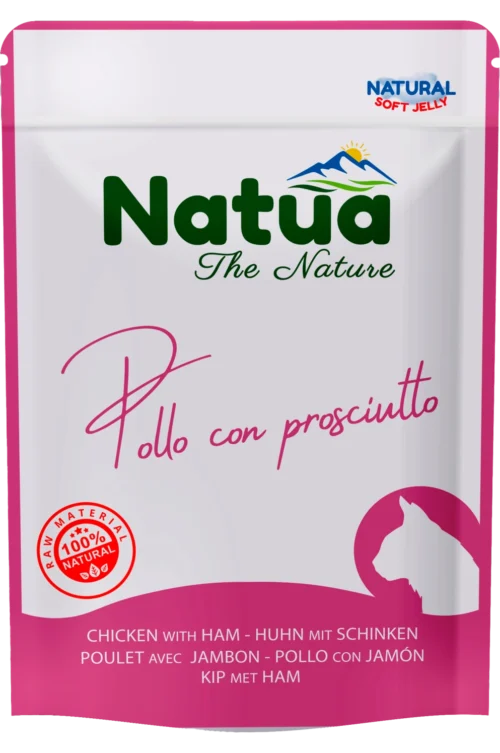 Natua Pouch Cat Chicken With Ham 24x70gr Pouches