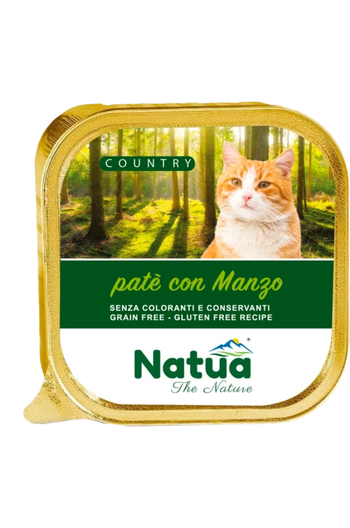 Natua Cat Country Beef 34x100gr AluTrays