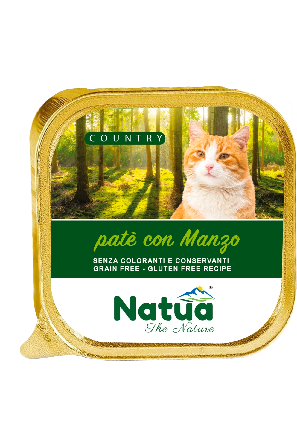 Natua Cat Country Beef 34x100gr AluTrays