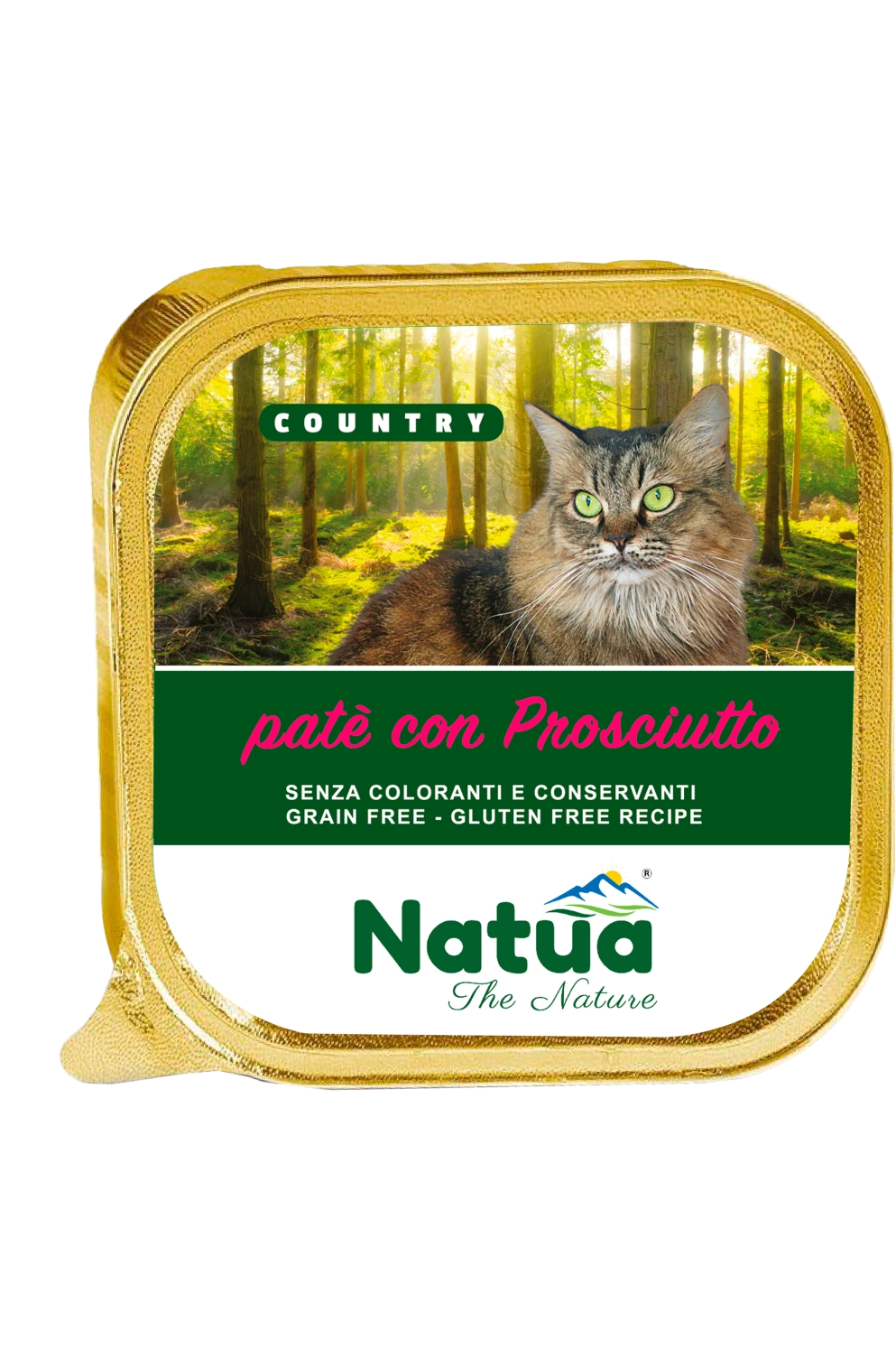 Natua Cat Country Ham 34 x 100gr AluTrays