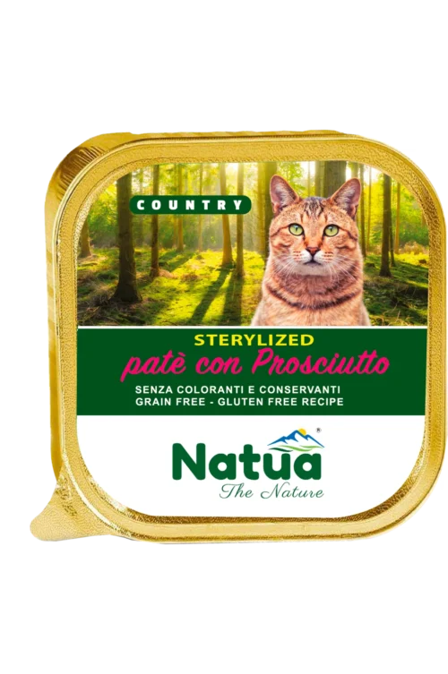 Natua Cat Country Sterilized Ham 34 x 100gr AluTrays
