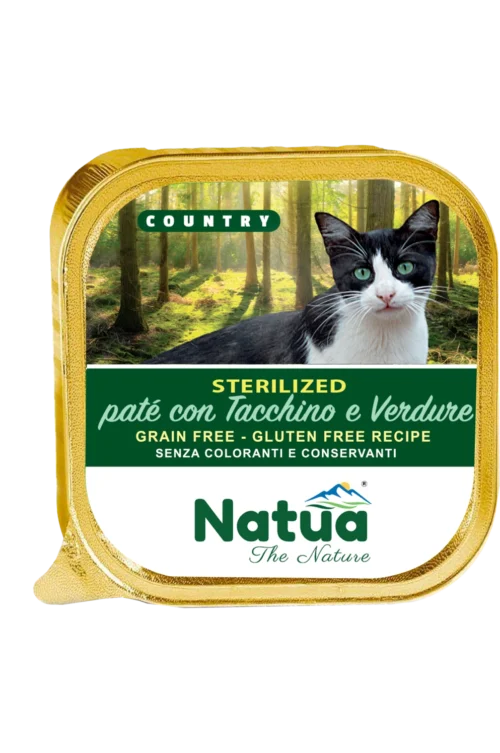 Natua Cat Country Sterilized Turkey 34 x 100gr AluTrays
