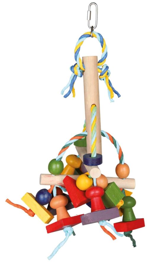 TRIXIE Colourful wooden toy, 31 cm