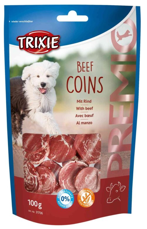 TRIXIE PREMIO Beef Coins, 100 g