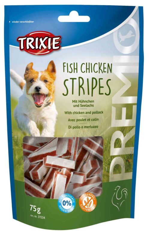 TRIXIE PREMIO Stripes, chicken and pollock, 75 g