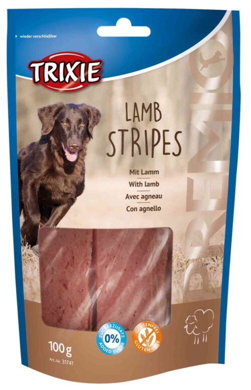 TRIXIE PREMIO Lamb Stripes, 100 g