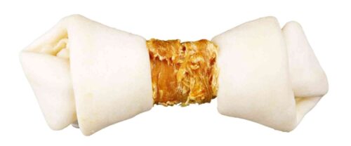 TRIXIE Denta Fun knotted chewing bone, chicken, 11 cm, 2 pcs./70 g