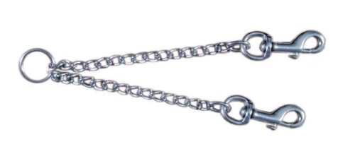 TRIXIE Twin chain coupler, chrome, 42 cm/2.0 mm