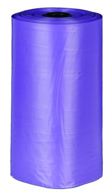 TRIXIE Dog Pick Up dog dirt bags with lavender scent, M, 4 rolls of 20 pcs., lilac