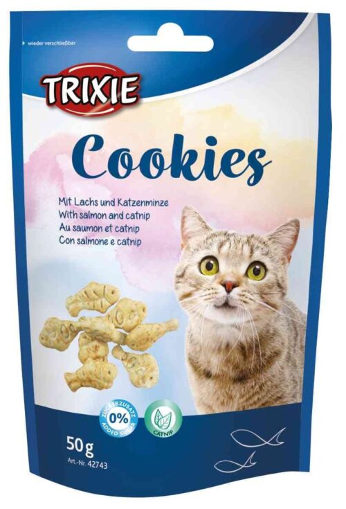 TRIXIE Cookies with salmon and catnip, 50 g