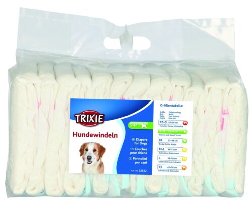 TRIXIE Diapers for female dogs, S–M, 12 pcs.