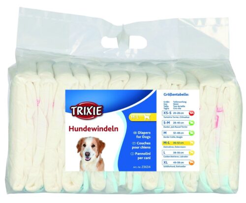TRIXIE Diapers for female dogs, M–L, 12 pcs.