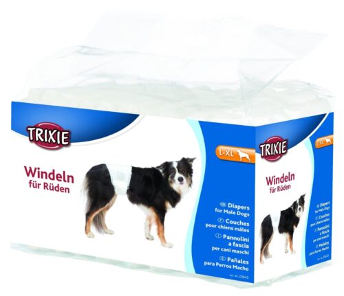 TRIXIE Diapers for male dogs, L–XL, 12 pcs.