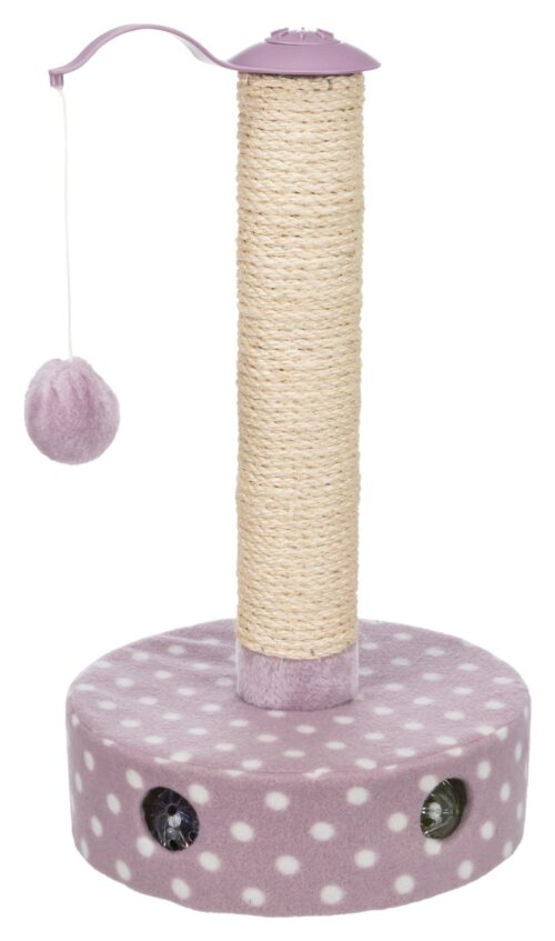 TRIXIE Junior scratching post, fleece, ø 26 × 47 cm, light lilac