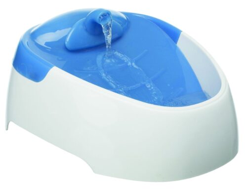TRIXIE Duo Stream automatic water dispenser, 1 l, white/light blue