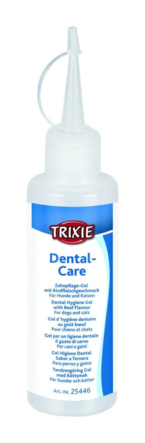 TRIXIE Dental hygiene gel with beef flavour, dog/cat, 100 g
