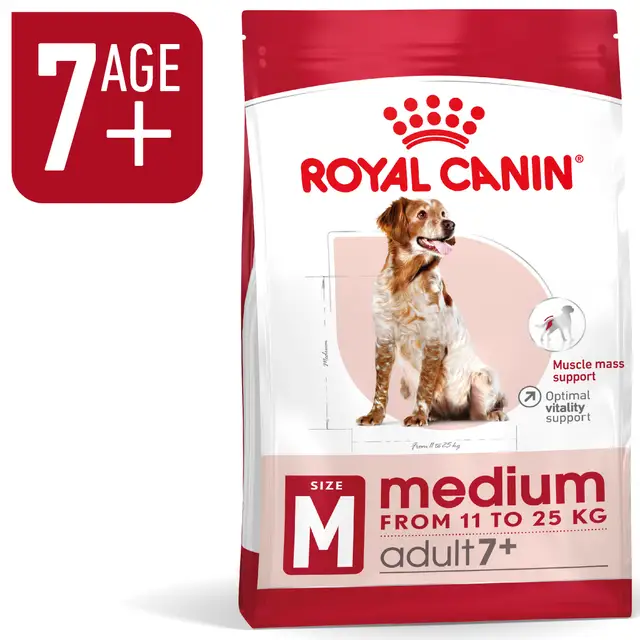 Royal Canin Medium Adult 7+ – Complete Dry Food for Mature Medium Breed Dogs 4KG - Image 2