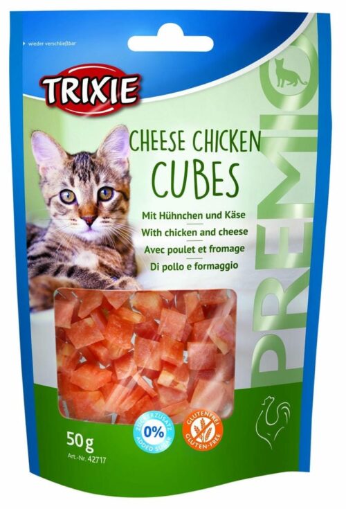 TRIXIE PREMIO Cheese Chicken Cubes, 50 g