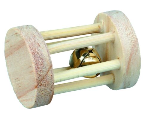 TRIXIE Wooden playing roll for small animals, ø 3.5 × 5 cm