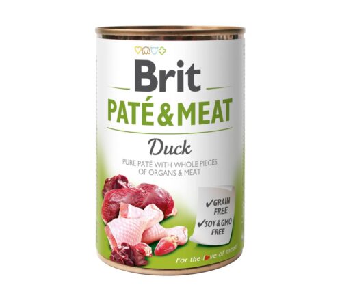 BRIT PATÉ & MEAT - DUCK 6x400g Cans