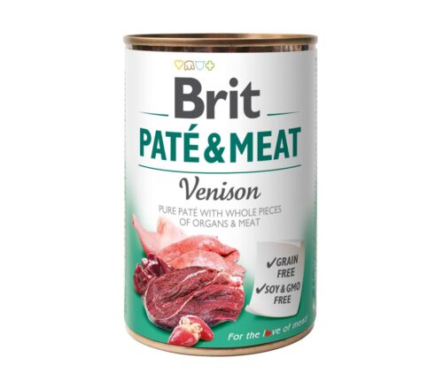 BRIT PATÉ & MEAT - VENISON 6x400g Cans
