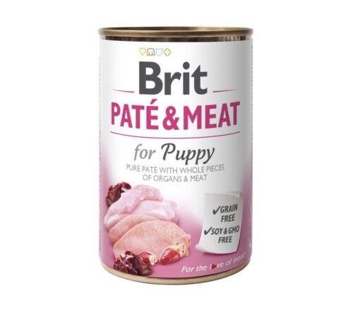 BRIT PATÉ & MEAT - PUPPY 6x400g Cans