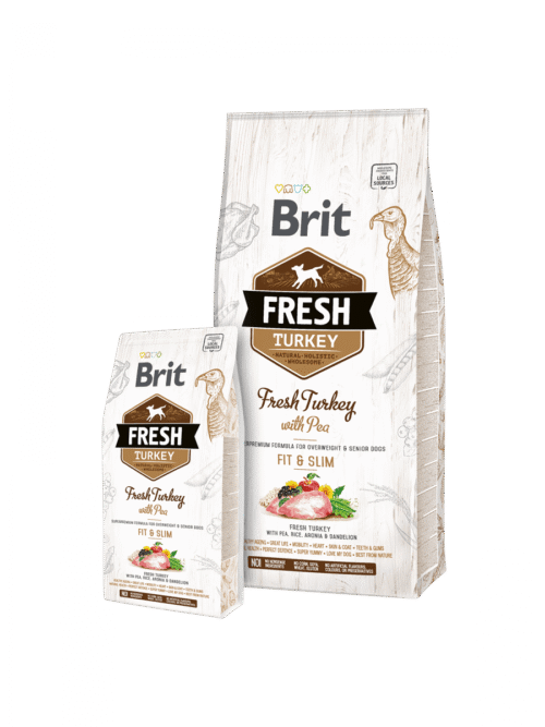 Brit Fresh Dry Dog Food Turkey with Pea Adult Fit & Slim