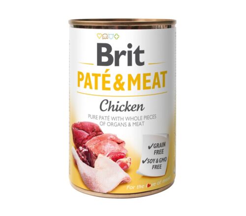 BRIT PATÉ & MEAT - CHICKEN 6x400g Cans