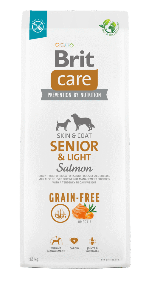Brit Care Dry Dog Food Grain-free Salmon Senior & Light