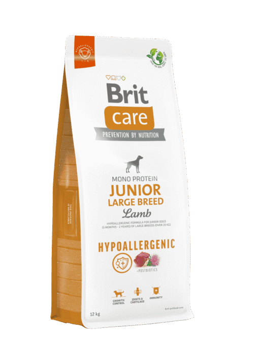 Brit Care Dry Dog Food Hypoallergenic Lamb & Rice Junior Large Breed