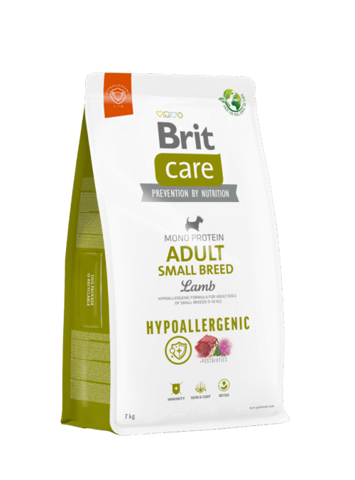 Brit Care Dry Dog Food Hypoallergenic Lamb & Rice Adult Small Breed