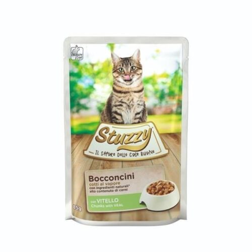 Stuzzy Cat Chunks with Veal, Box of 24x85g pouches