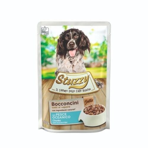 Stuzzy Dog Chunks with Ocean Fish in Jelly, Box of 24x100g