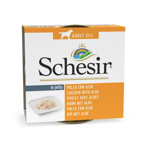 Schesir In Jelly Dog Chicken With Aloe 10x150g Tins