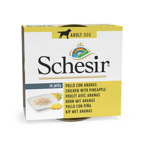 Schesir In Jelly Dog Chicken With Pineapple 10x150g Tins