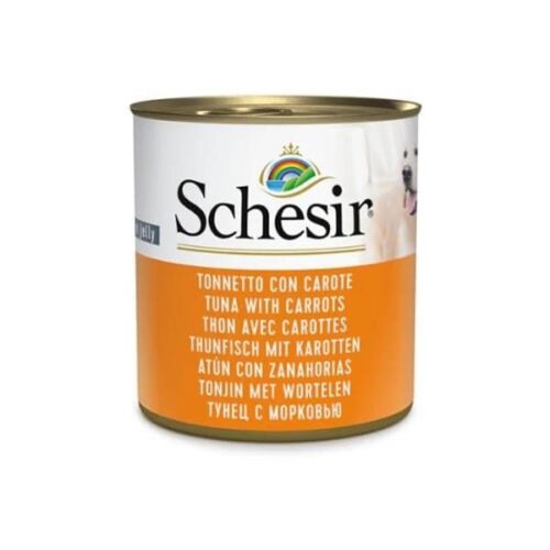 Schesir In Jelly Dog Tuna With Carrots 16x285g Cans