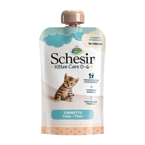 Schesir Baby Kitten Care Tuna in Cream 20x150g Pouches