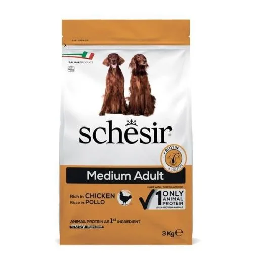 Schesir Dog Medium Chicken Dry Food 3kg | 12kg