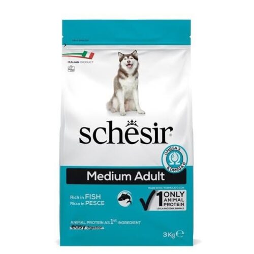 Schesir Dog Medium Fish Dry Food 3kg | 12kg