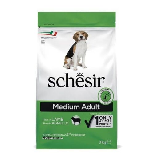 Schesir Dog Medium Lamb Dry Food 3kg | 12kg