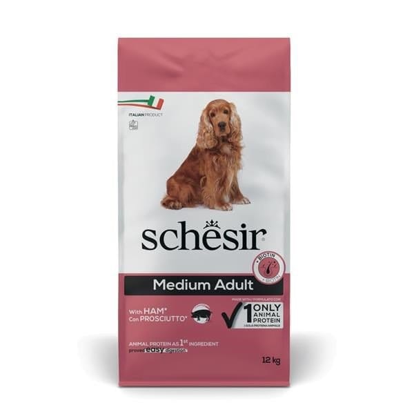 Schesir Dog Medium Ham Dry Food 3kg | 12kg - Image 2