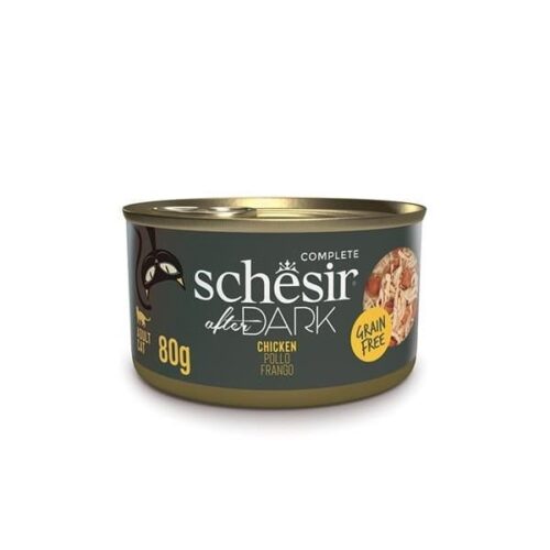 Schesir After Dark Chicken in Broth 12x80g Tins