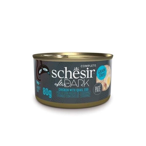 Schesir After Dark Chicken With Quail Egg in Paté 12x80g Tins