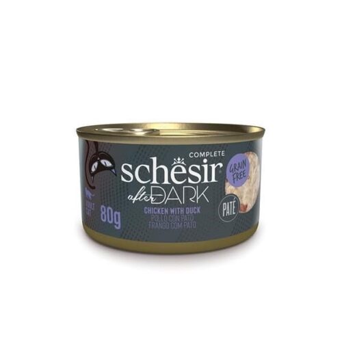 Schesir After Dark Chicken With Duck in Paté 12x80g Tins