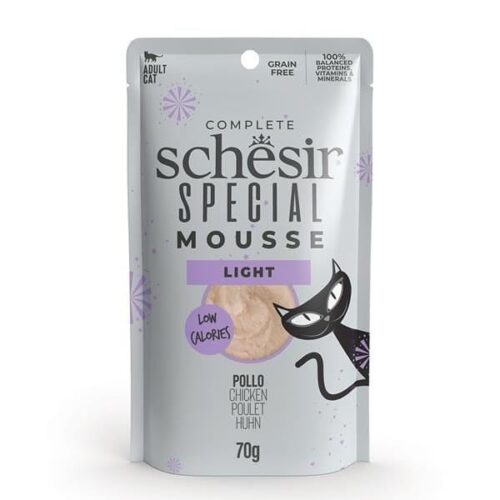 Schesir Special Light Chicken in Mousse 12x70g Pouches