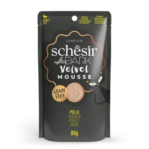 Schesir After Dark Velvet Chicken in Mousse 12x80g Pouches